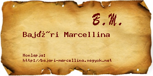 Bajári Marcellina névjegykártya